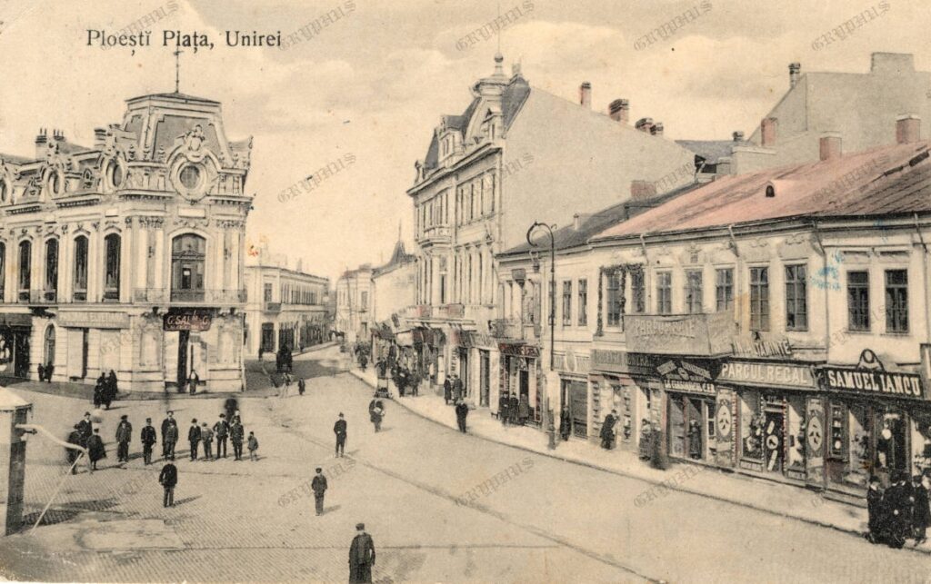Ploești – Piața Unirei (circulată, 1909)