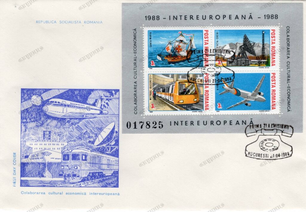 „Intereuropeană 1988” – Colaborarea cultural-economică ilustrată prin mijloace de transport și comunicații